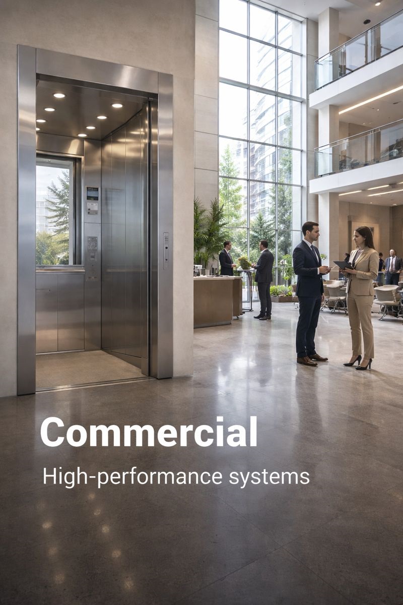 Commercial lift installation project by KRS Lifts Bangalore